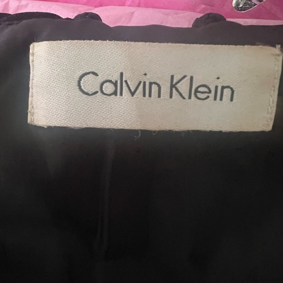 Sz8 Calvin Klein size 8 silver and black tinsel dress. - Picture 3 of 8